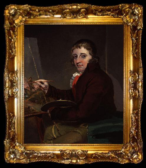 framed  John Raphael Smith Portrait of George Morland, ta009-2
